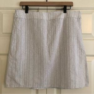 Rip Skirt Hawaii Geo Pattern Wrap Skirt Beige, Size L